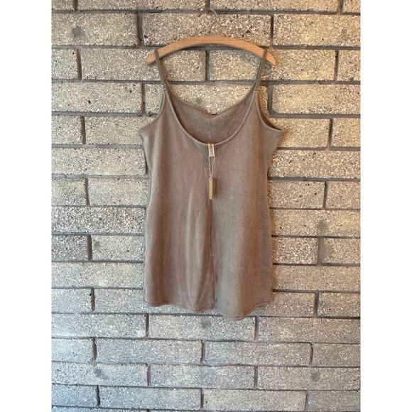 Taupe Skims Terry Cloth Slip Dress With Adjustable Straps - Picture 7 of 11